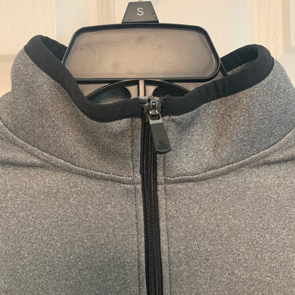 Men’s Tek Gear grey zip up sweatshirt. New. Size medium - Picture 3 of 11